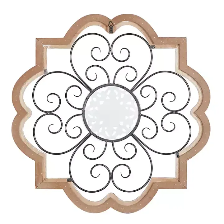 Brown Wood and Metal Farmhouse Wall Plaque