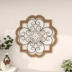 Brown Wood and Metal Farmhouse Wall Plaque