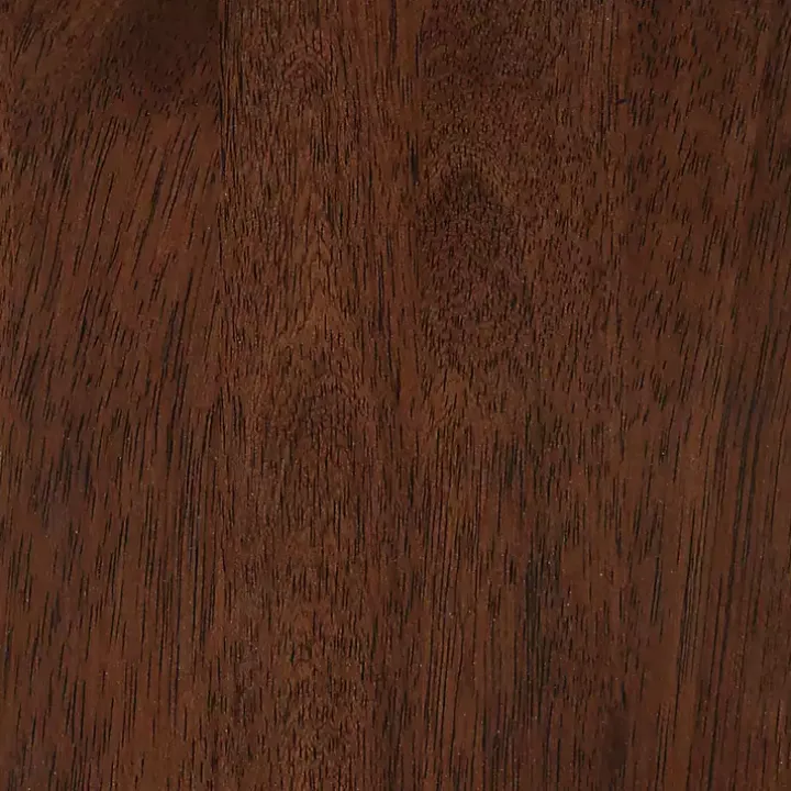 Brown Wood Double X Sides Accent Table