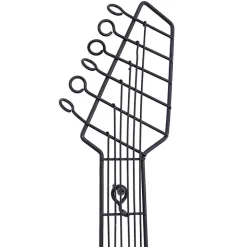 Brown Wood Electric Guitar Wall Plaque