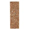 Brown Wood Geometric Block Wall Plaque, 16x48 in.