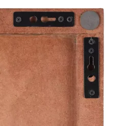 Brown Wood Geometric Block Wall Plaque, 16x48 in.