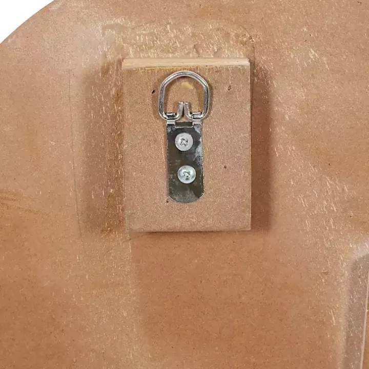 Brown Wood Geometric Layered Shapes Wall Plaque