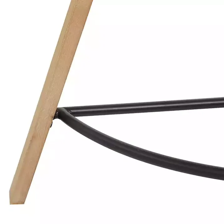 Brown Wood Half Round Console Table