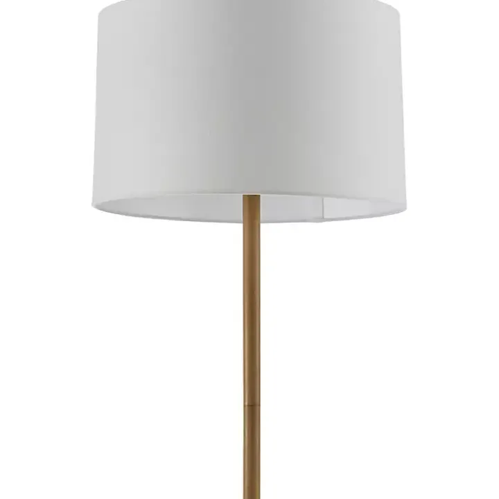 Brown Woven Marni Floor Lamp