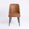 Brown Wyatt Faux Leather Dining Chair