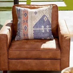 Brown Wyatt Faux Leather Armchair