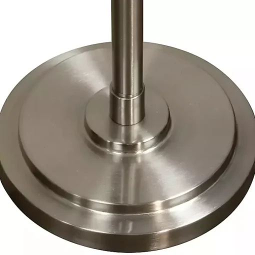 Brushed Steel Adjustable Swing Arm Floor Lamp