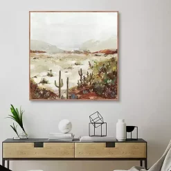 Cactus Canyon Western Framed Canvas Art