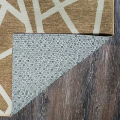 Camel Intersections Washable Area Rug, 3x5