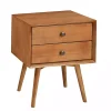 Caramel Mid-Century Nightstand