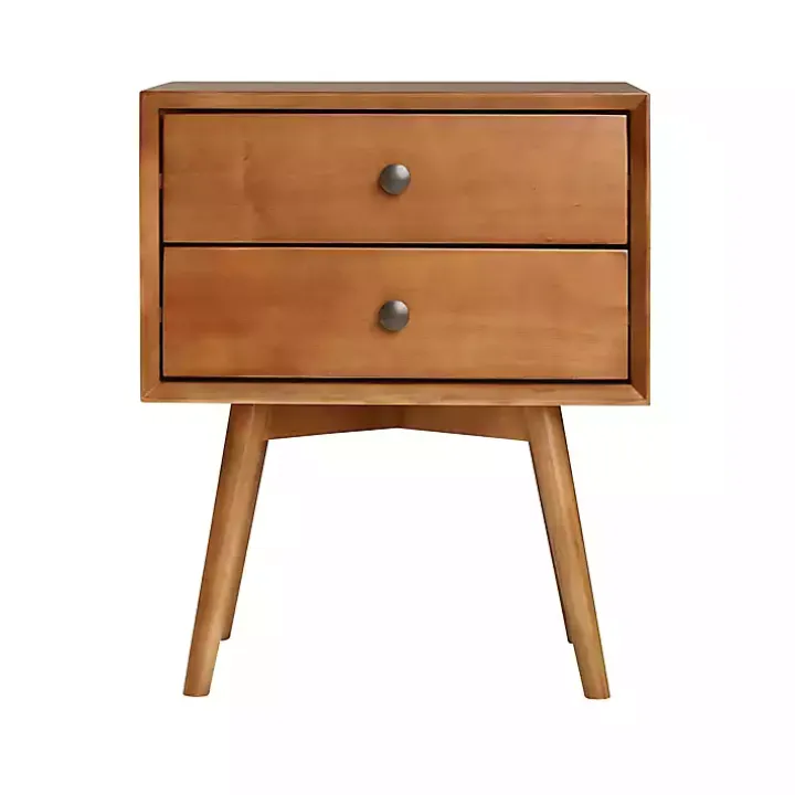 Caramel Mid-Century Nightstand
