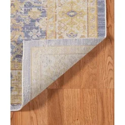 Cerulean Vintage Border Accent Rug