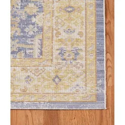 Cerulean Vintage Border Accent Rug