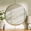Champagne Nouveau Round Wall Mirror