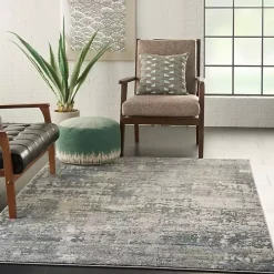 Charcoal Tally Textured Area Rug, 5x7