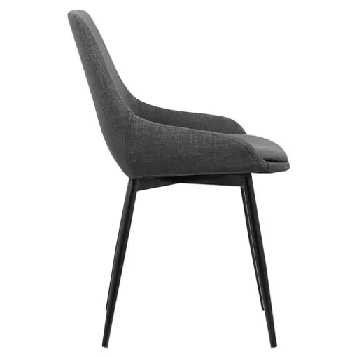 Charcoal Upholstered Mia Dining Chair