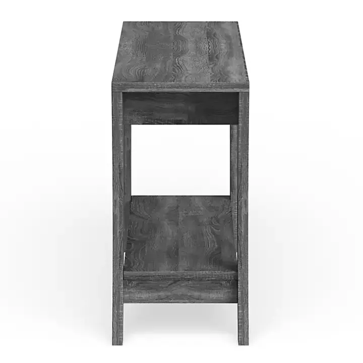 Charcoal Wood 2-Drawer Console Table