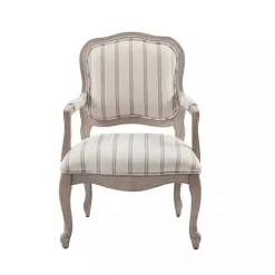 Chaucer Navy Striped Accent Chair