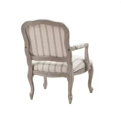 Chaucer Navy Striped Accent Chair