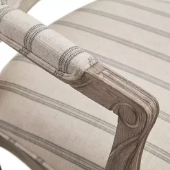 Chaucer Navy Striped Accent Chair