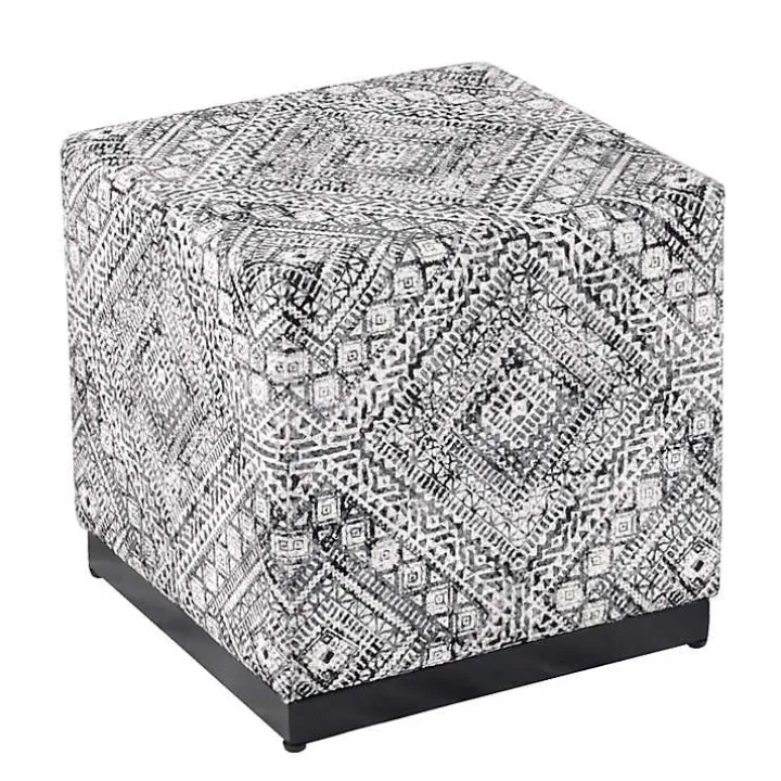 Chinle Velvet Cube Ottoman