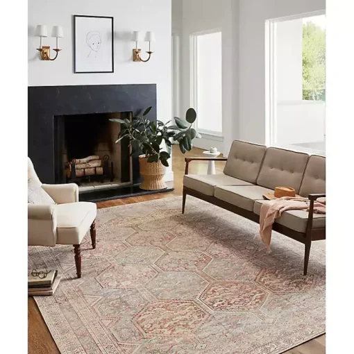 Chris Loves Julia x Loloi Jules Orange Rug, 5x7