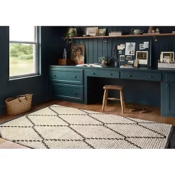 Chris Loves Julia x Loloi Alice Cream Rug, 5x7