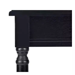 Classic Black Tegan Square Accent Table