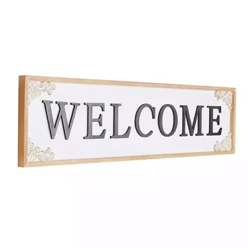Classic Wooden Welcome Wall Plaque