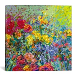 Clay Flowers Canvas Art Print