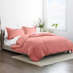 Clay Solid 3-pc. Queen Duvet Cover Set