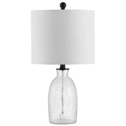 Clear Crackle Glass Table Lamp