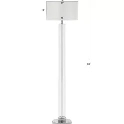 Clear Glass Demi Floor Lamp
