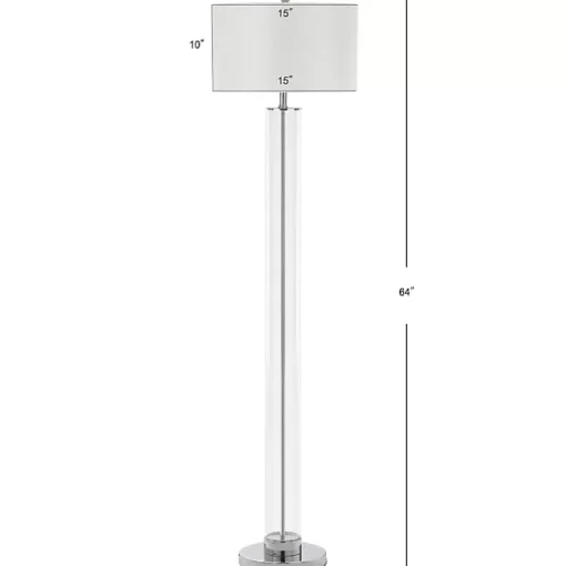 Clear Glass Demi Floor Lamp