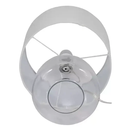 Clear Glass Tapered Table Lamps, Set of 2