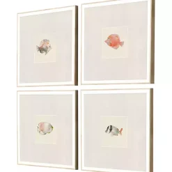 Coastal Medley Framed Art Prints, Set of 4