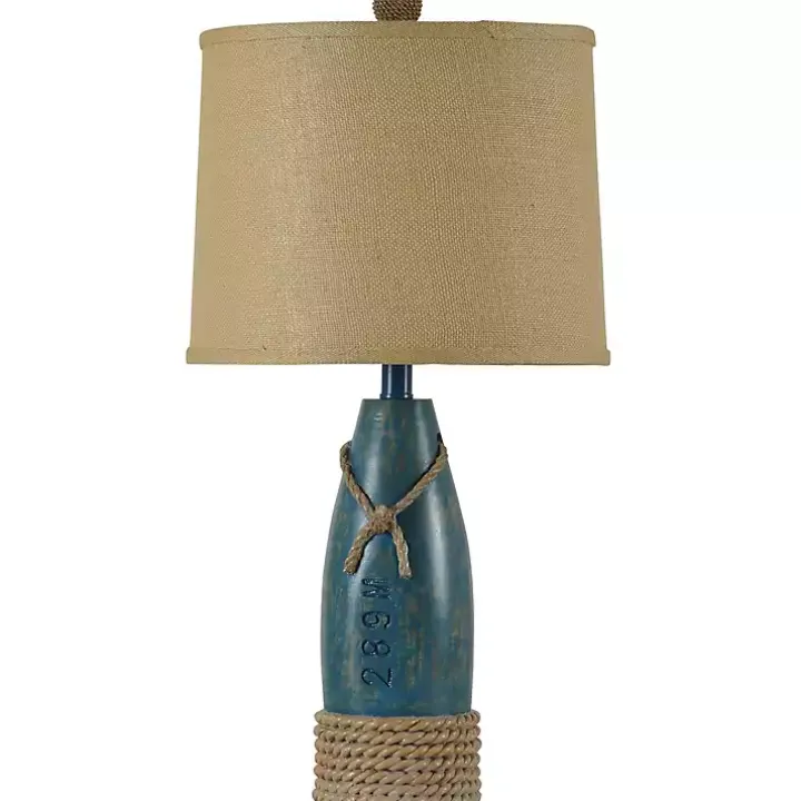 Coastal Sea Blue Table Lamp