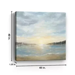 Coastal Sunset Canvas Art Print, 40x40 in.