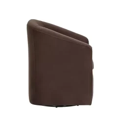 Coco Velvet Swivel Barrel Accent Chair
