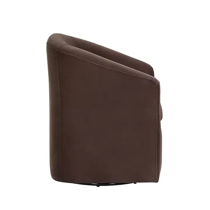Coco Velvet Swivel Barrel Accent Chair
