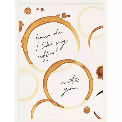 Coffee with You Framed Wall Plaque