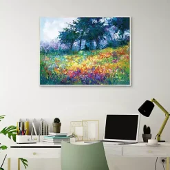 Colorful Wildflowers in Bloom Canvas Art Print