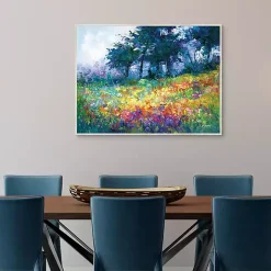 Colorful Wildflowers in Bloom Canvas Art Print