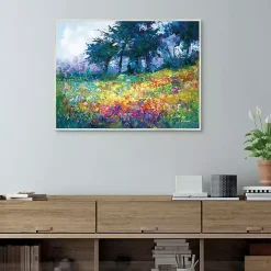 Colorful Wildflowers in Bloom Canvas Art Print
