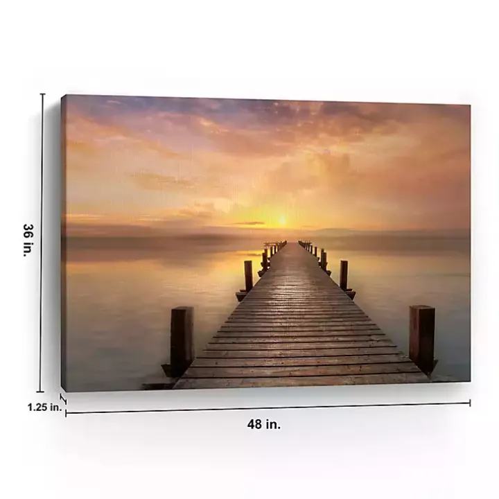 Comfort Bay Sunset Canvas Art Print, 48x36 in.