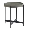 Concrete Round Tray Top Side Table