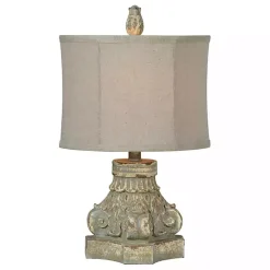 Corinthian Column Table Lamps, Set of 2
