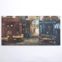 Courtyard Ambiance Canvas Art Print