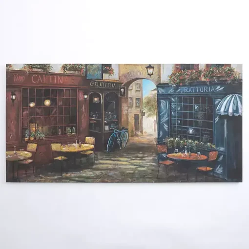 Courtyard Ambiance Canvas Art Print